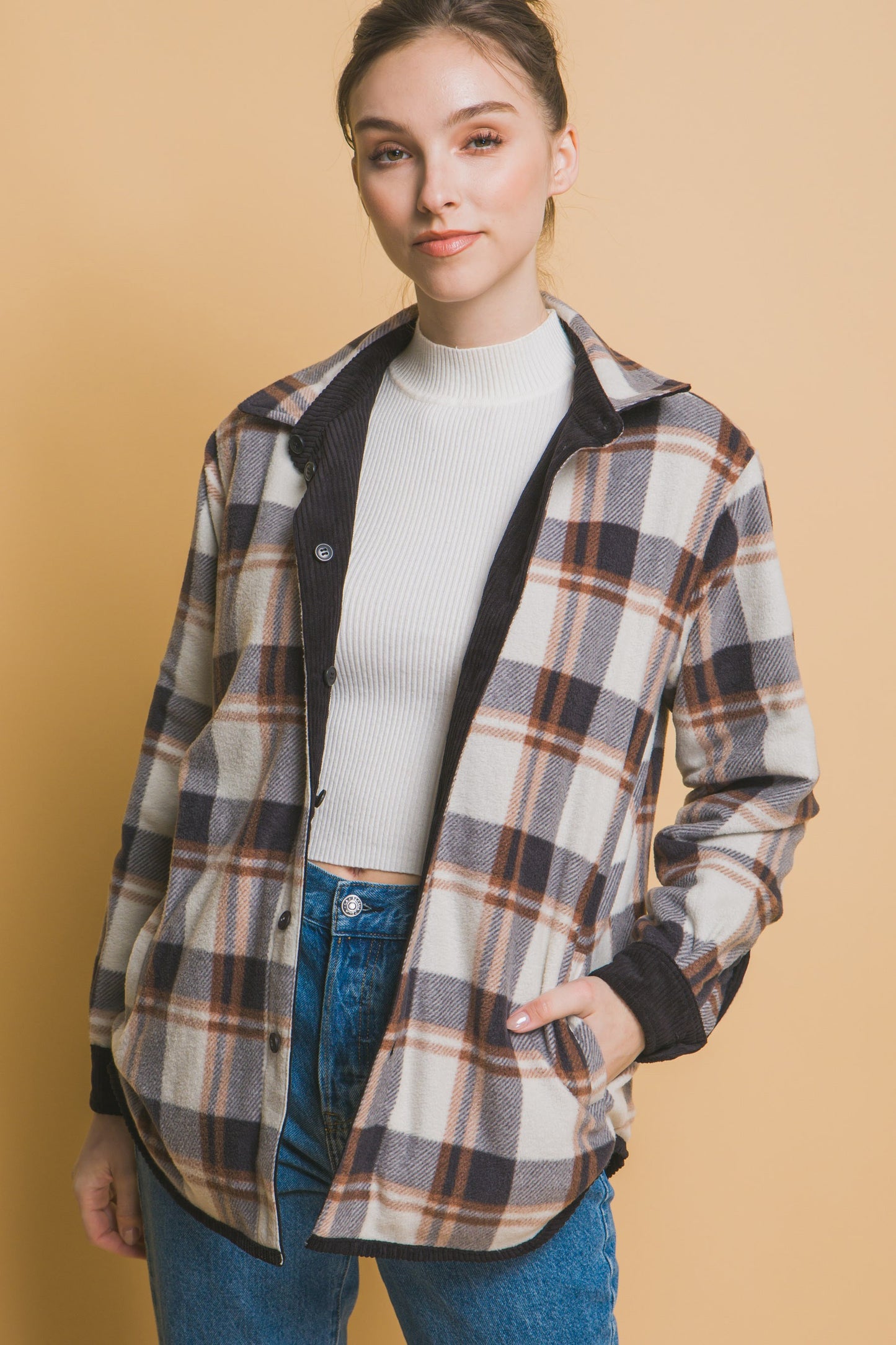 Corduroy Reversible Shacket