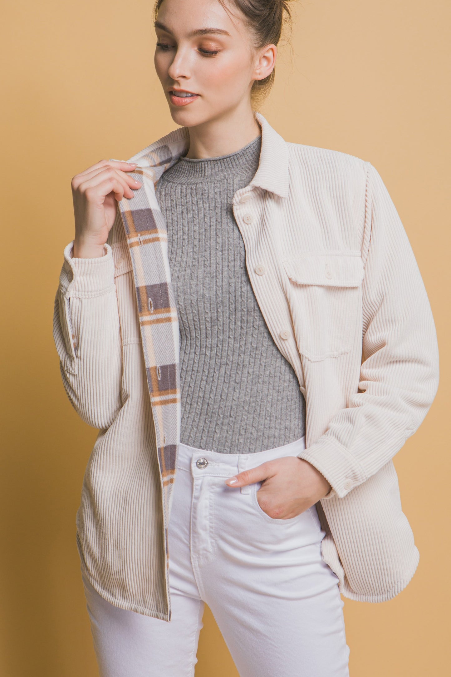 Corduroy Reversible Shacket