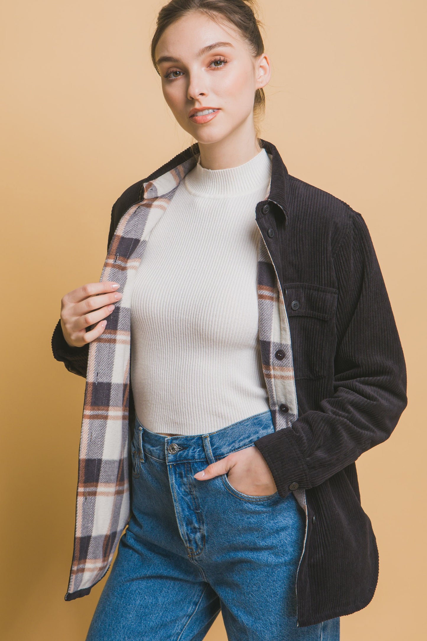 Corduroy Reversible Shacket