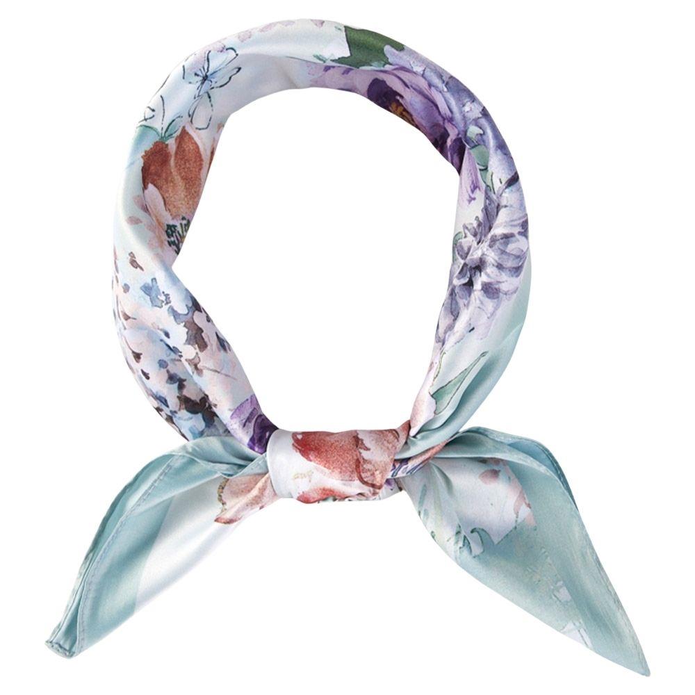 Flower Print Bandana Scarf