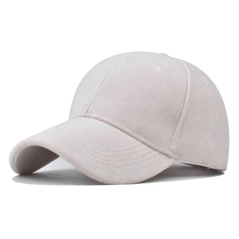 Adjustable Vegan Suede Baseball Cap