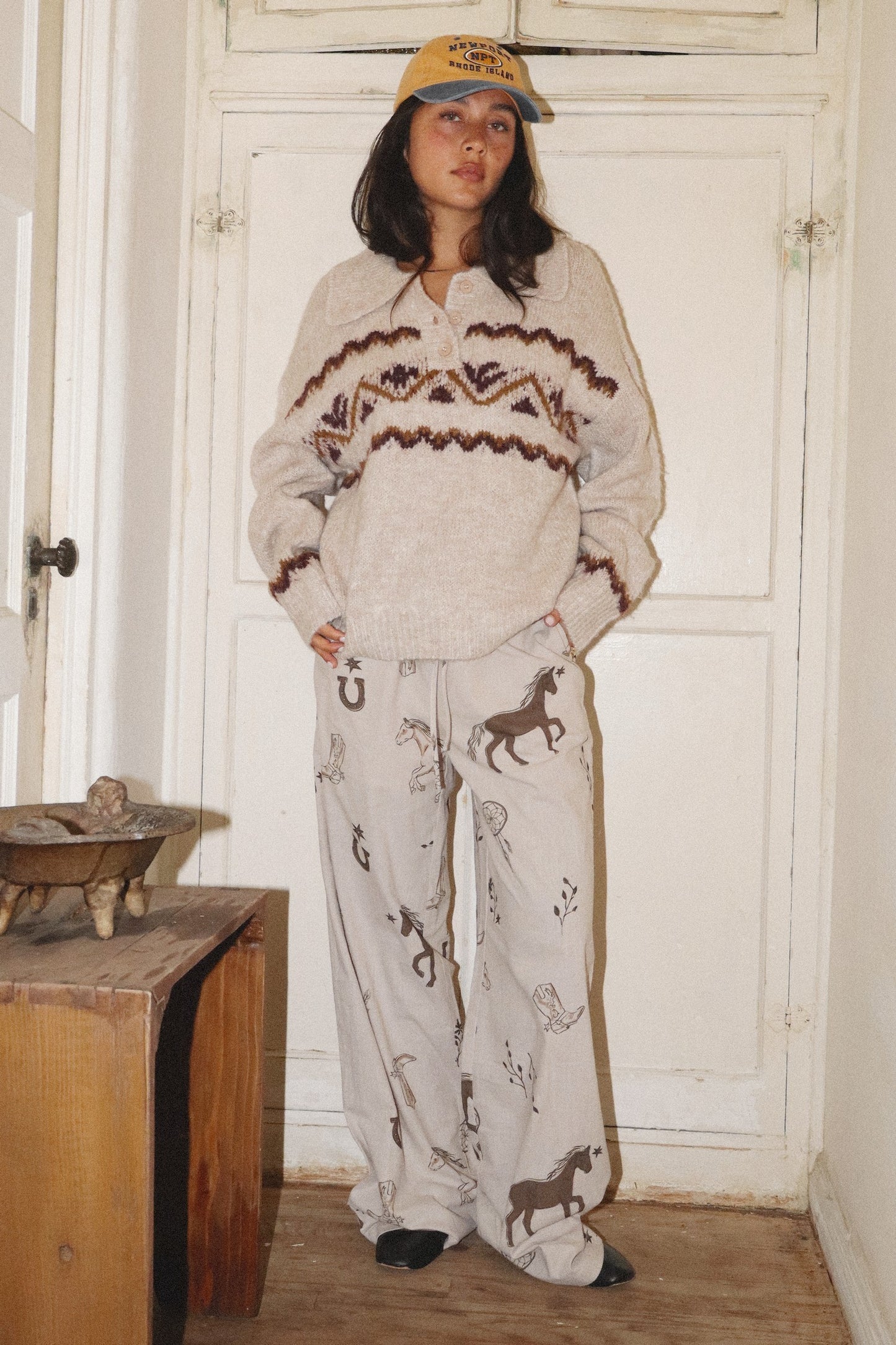 Nordic Sweater with Collar