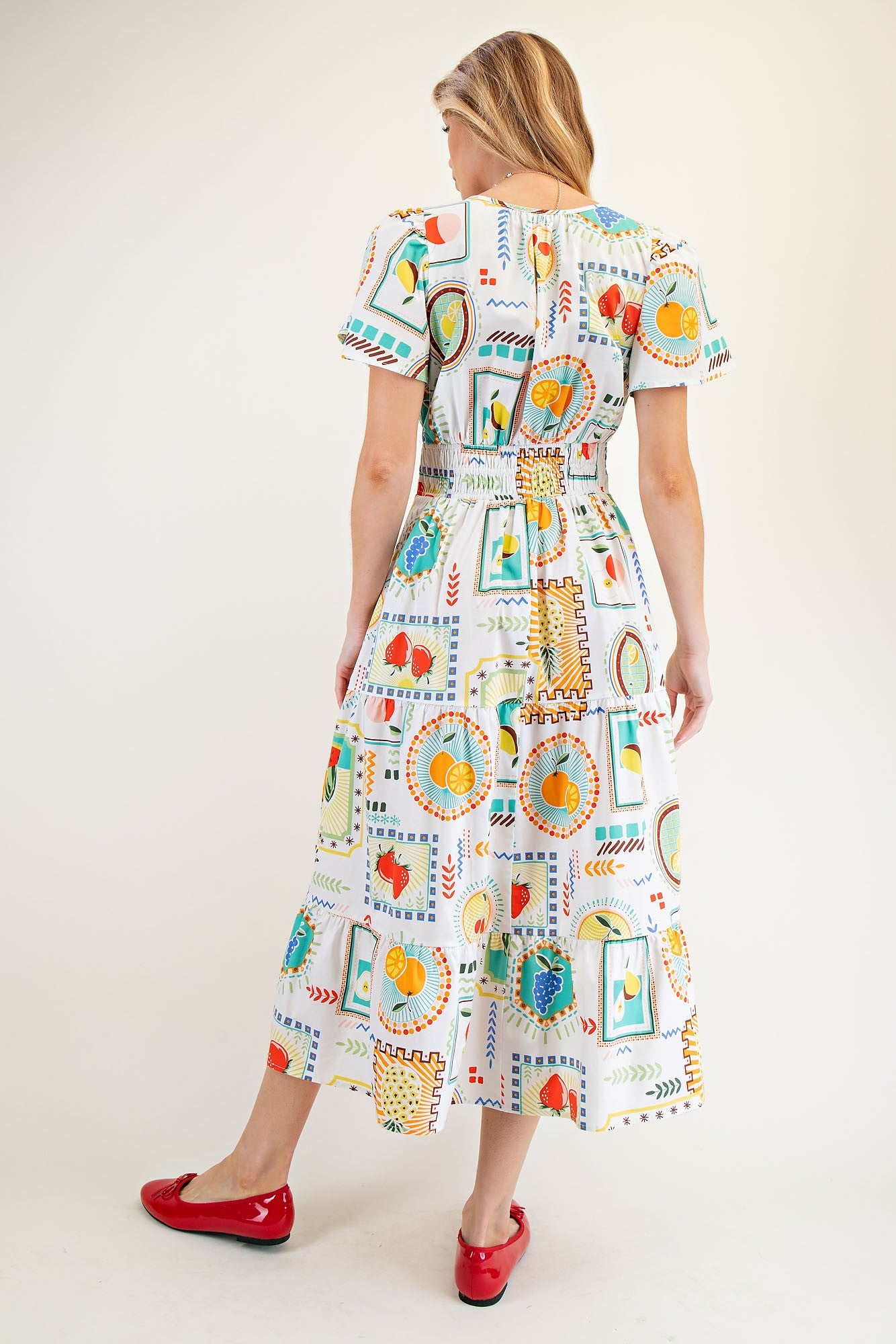Printed Poplin Maxi Dress