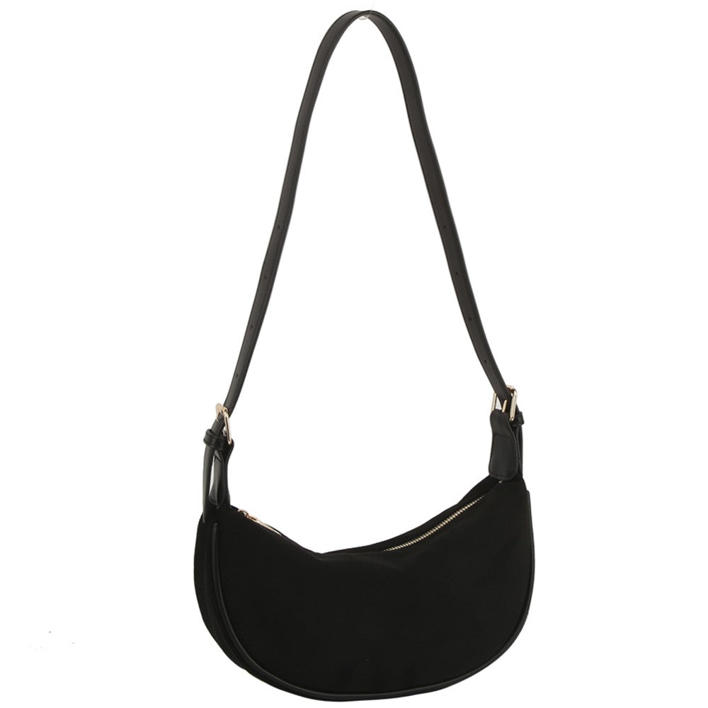 Faux Suede Shoulder Bag