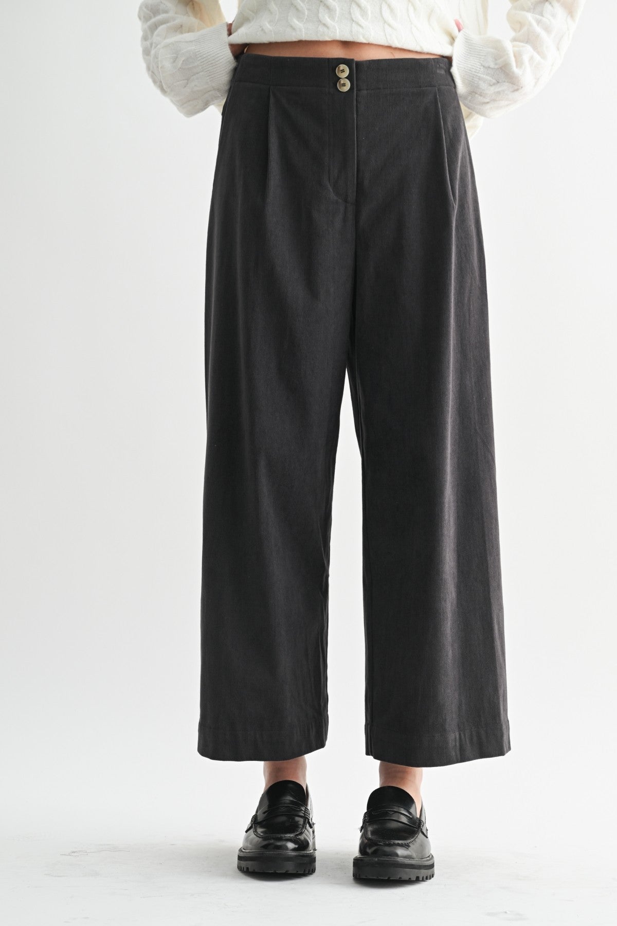 Corduroy Wide Leg Pants