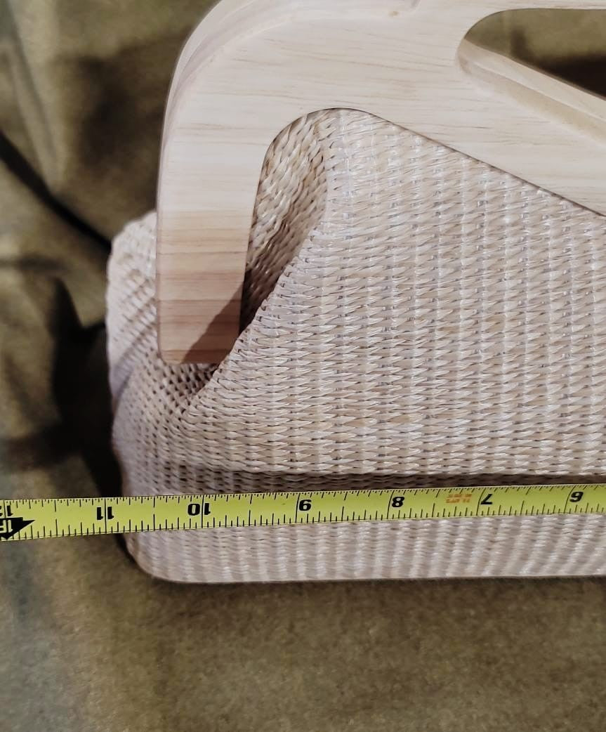 Woven Crossbody with Wood Handle