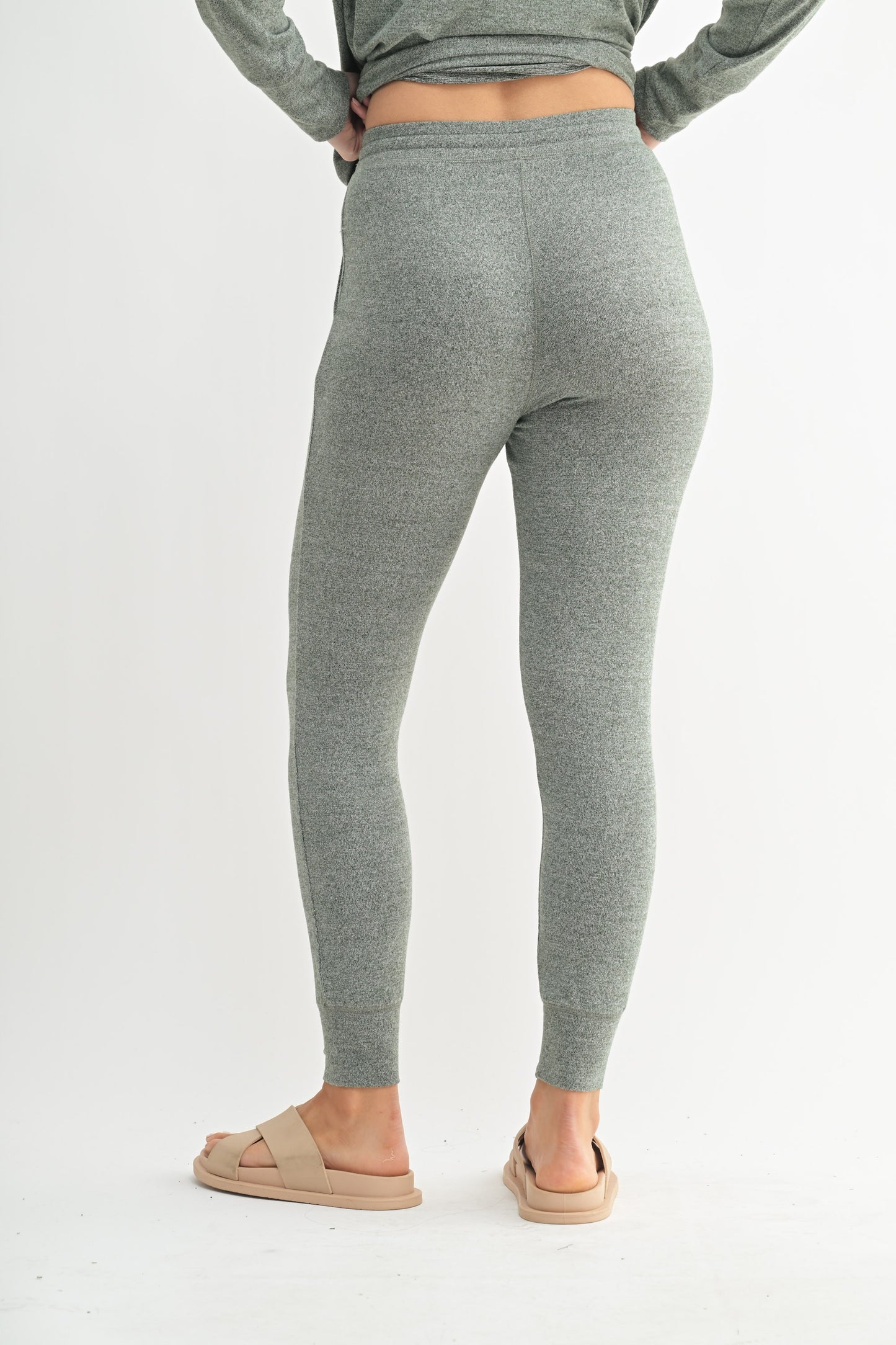 Fitted Soft Joggers in Urban Grey