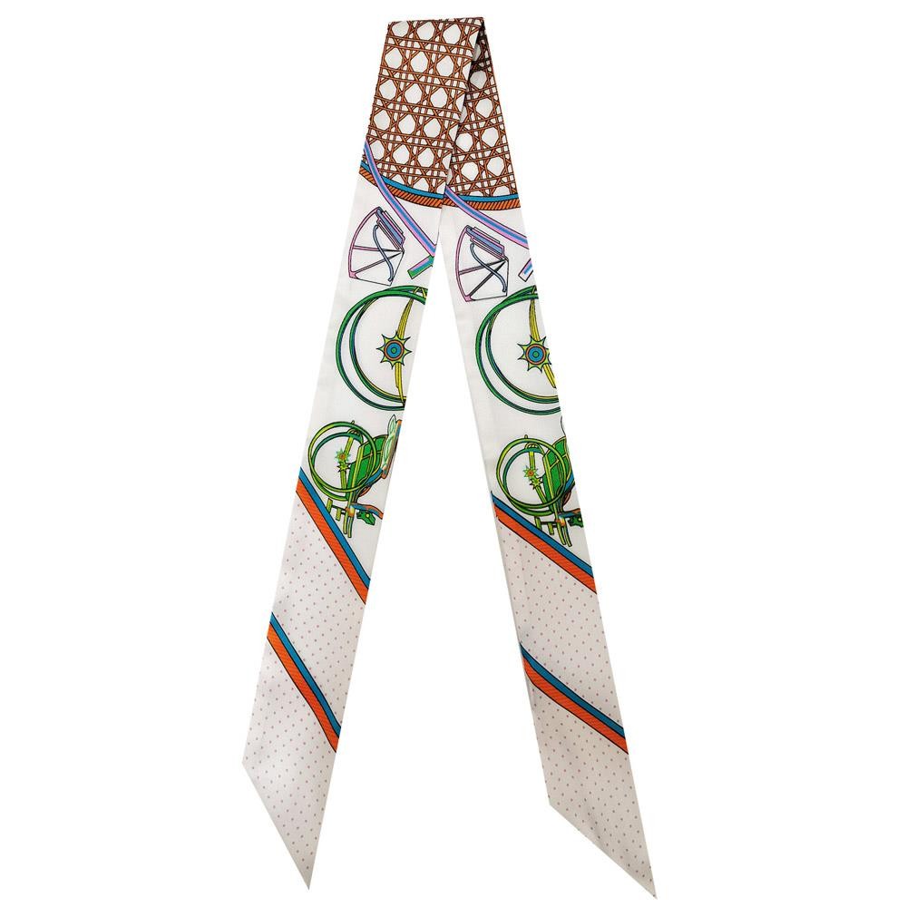 Multicolor Printed Twilly Scarf