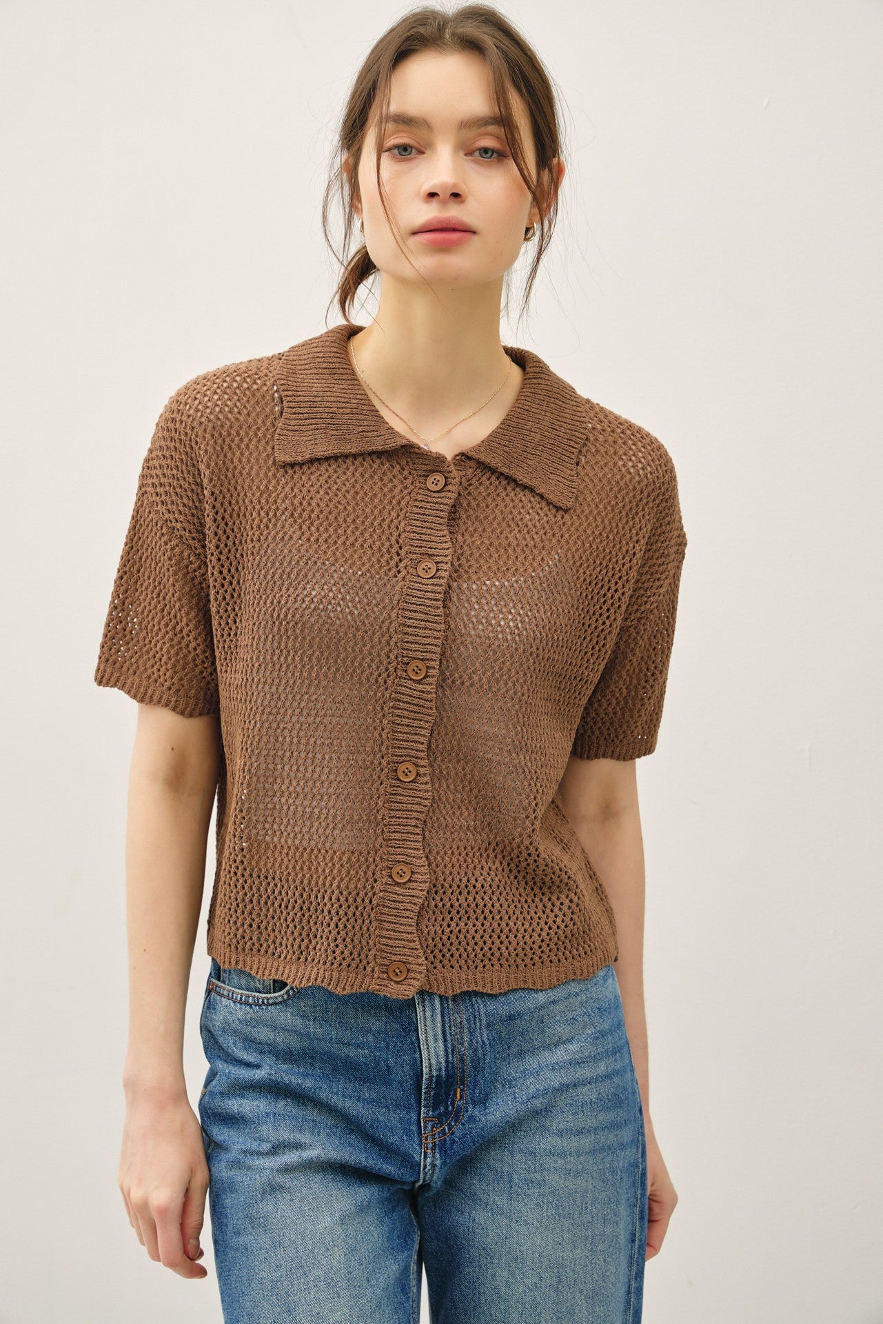 Crochet Collar Top