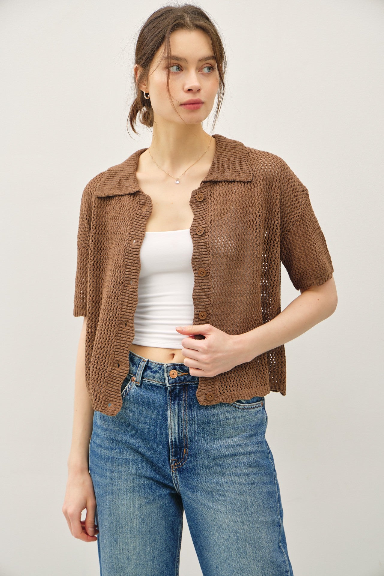Crochet Collar Top