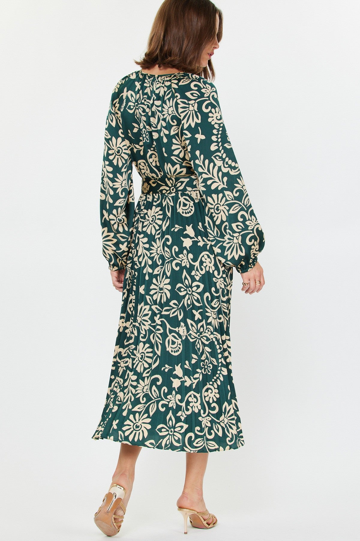 Hunter Pleated Maxi Dress