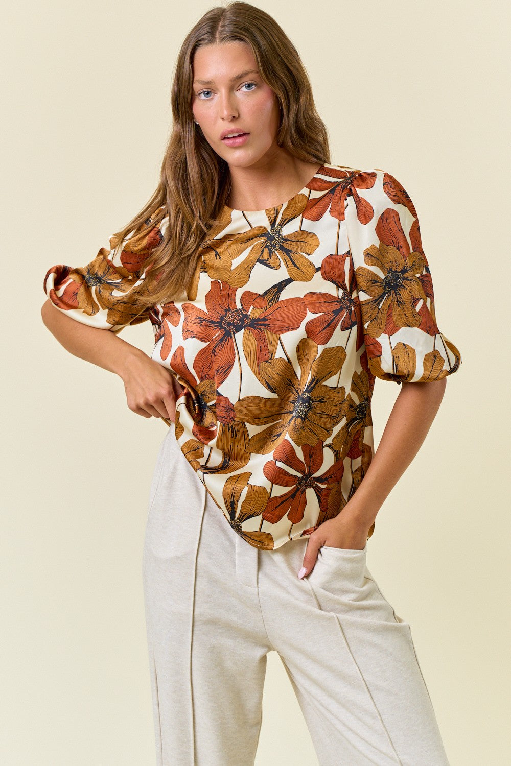 Bold Floral Blouse