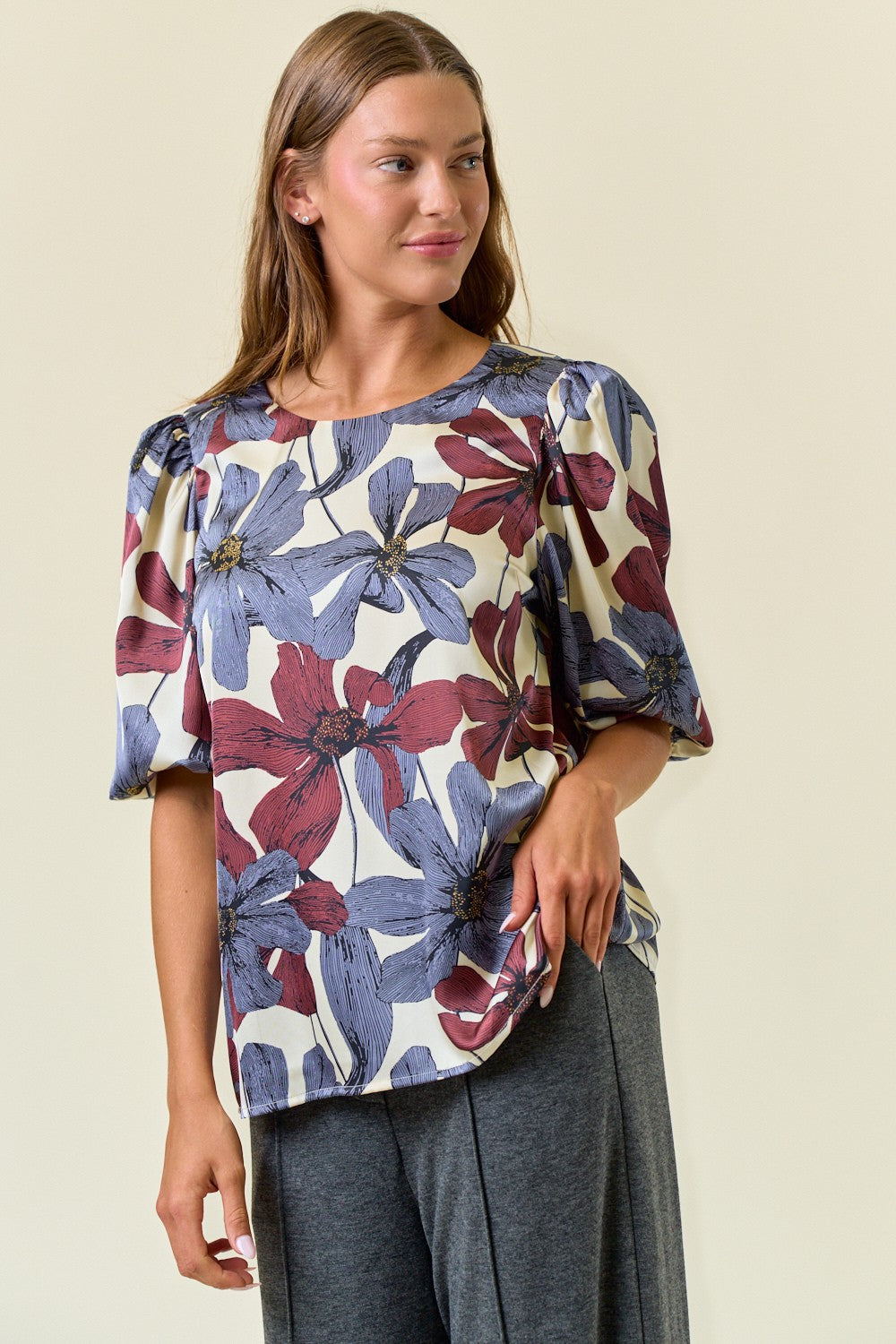 Bold Floral Blouse