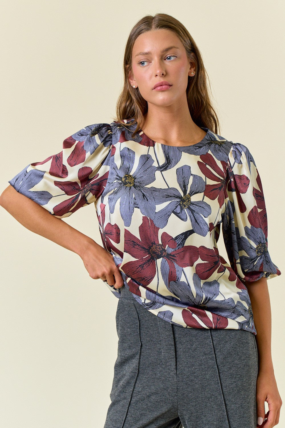 Bold Floral Blouse