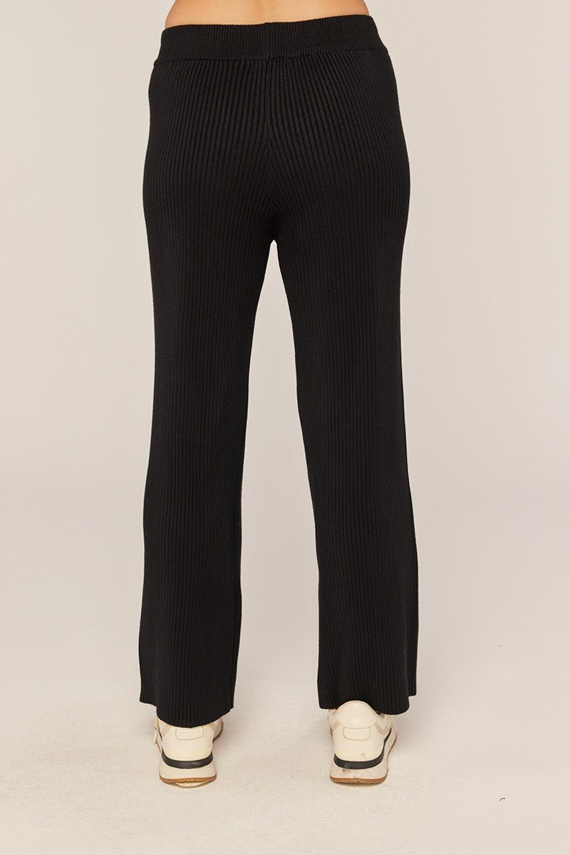 Rib Wide Leg Sweater Pants