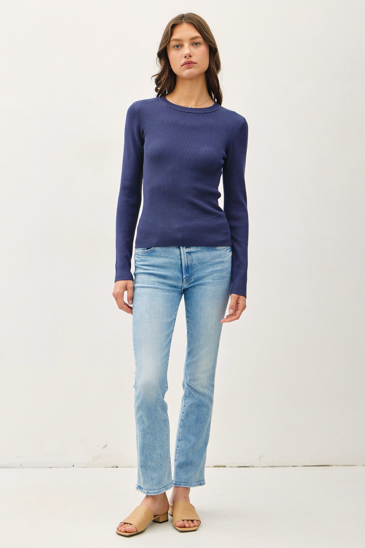 Long Sleeve Rib Top