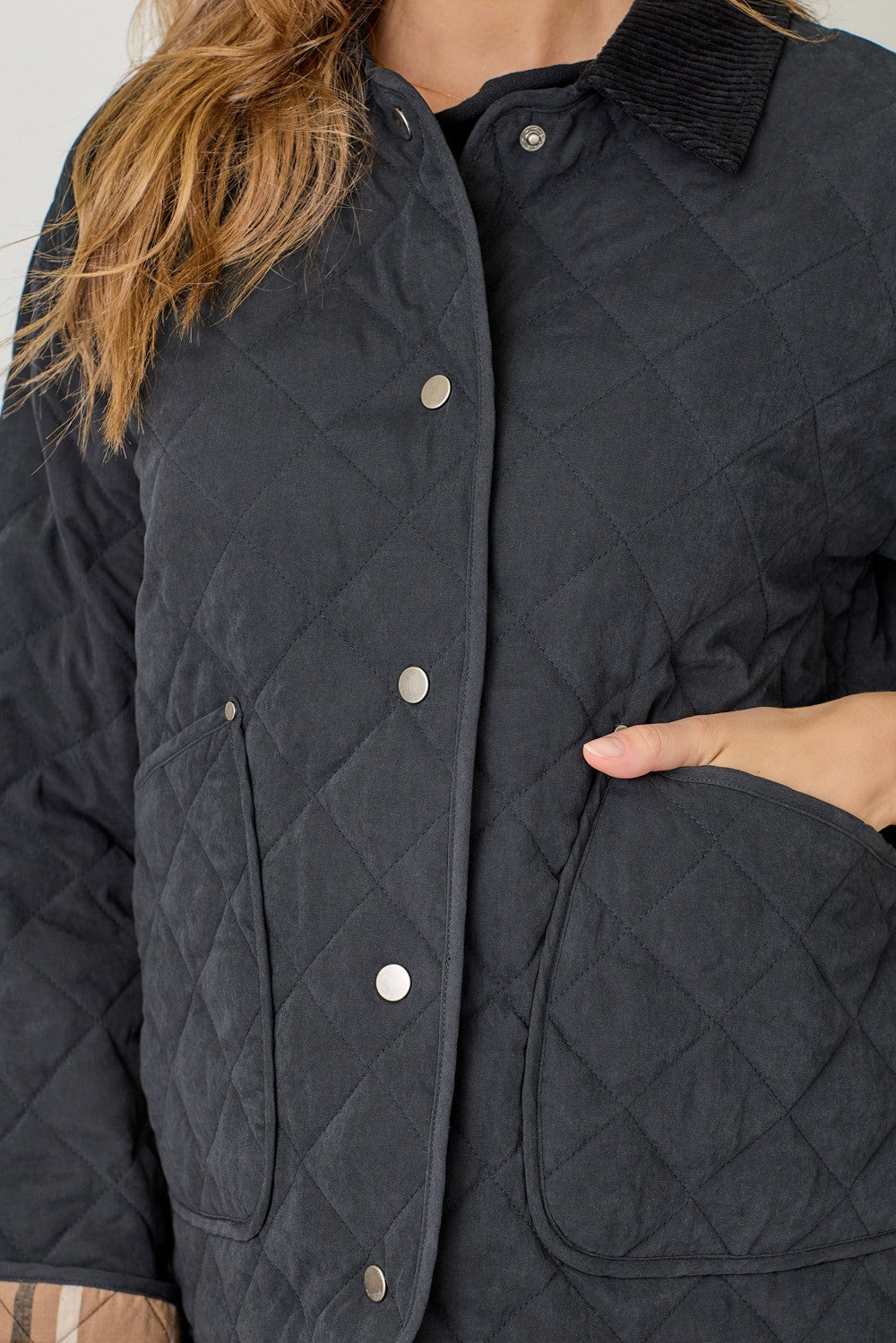 Contrast Quilted Jacket