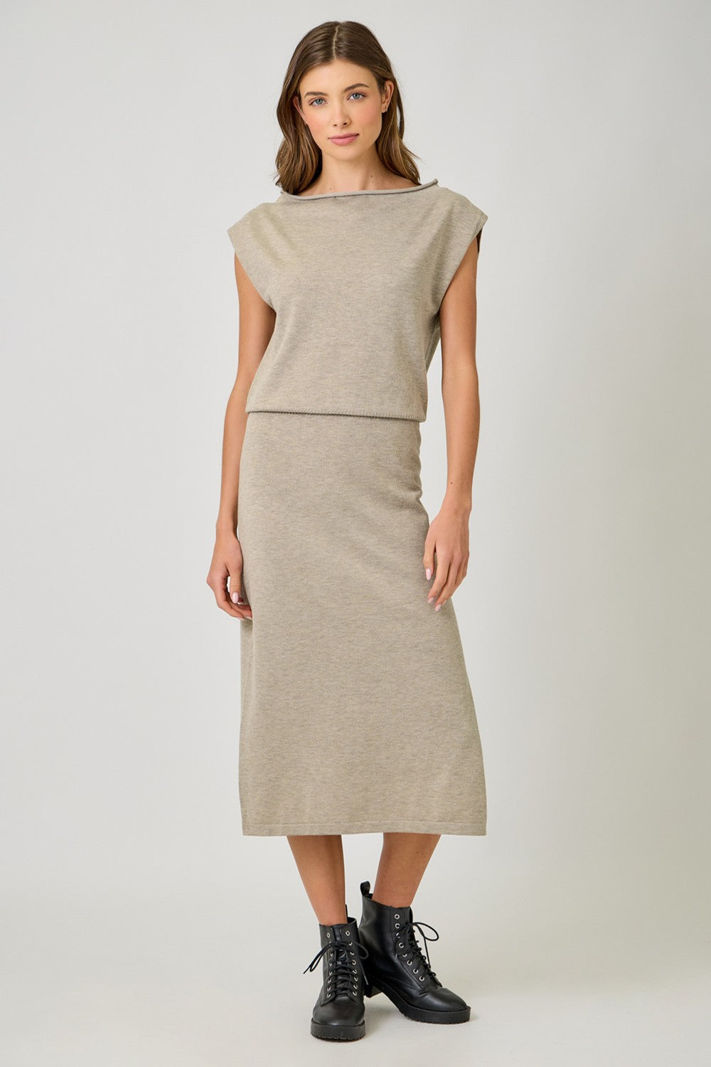 Sleeveless Sweater Dress