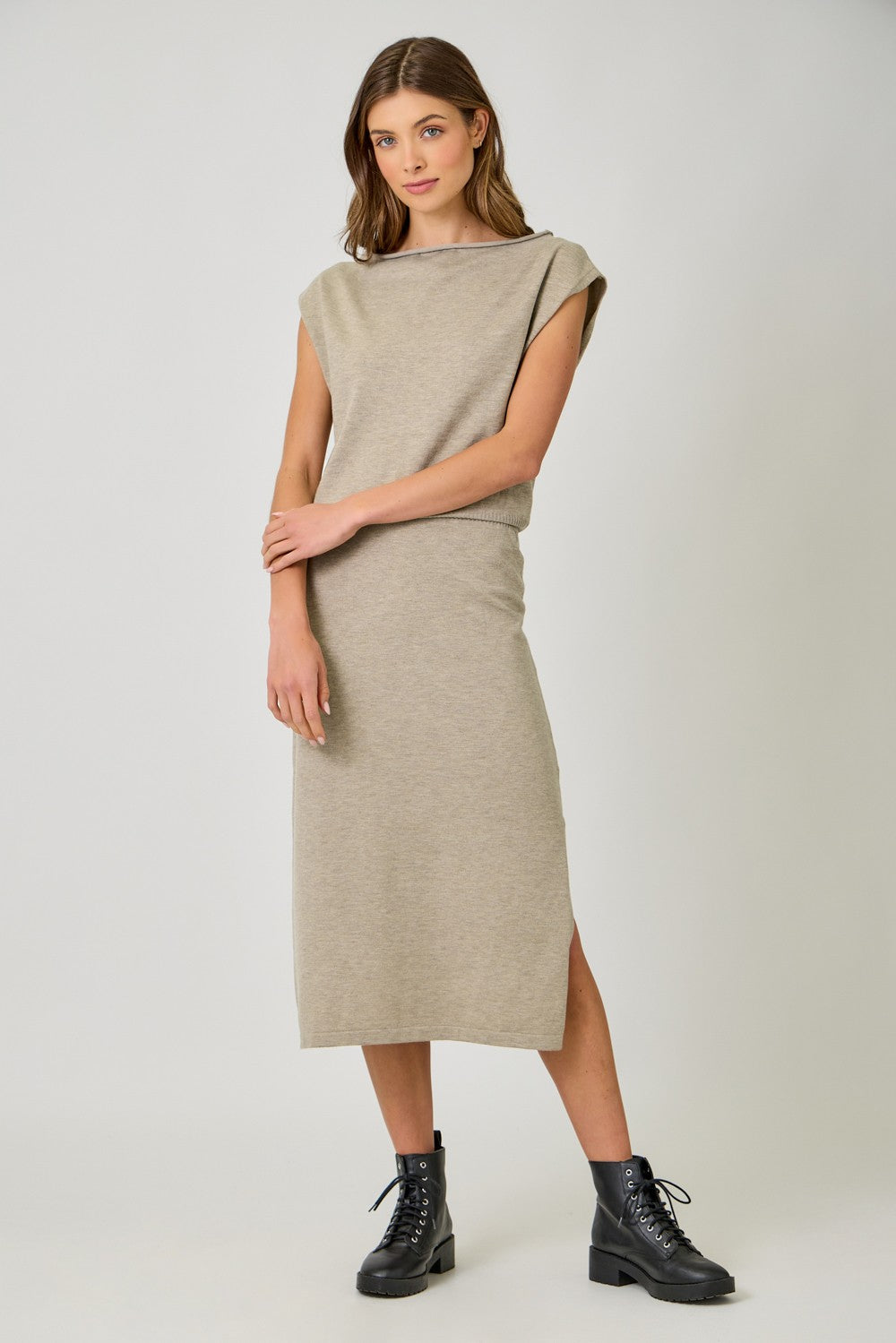 Sleeveless Sweater Dress