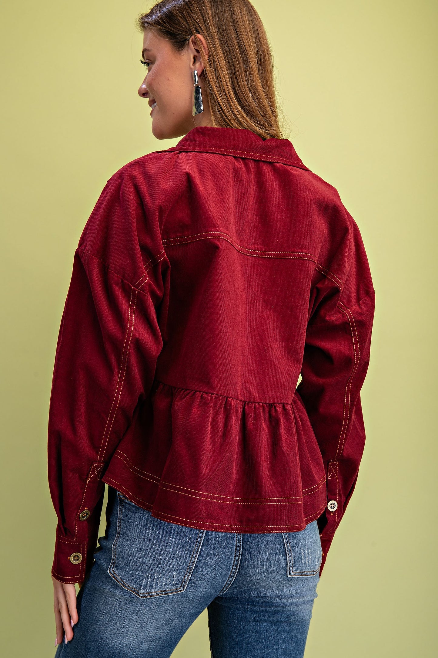 Corduroy Babydoll Jacket