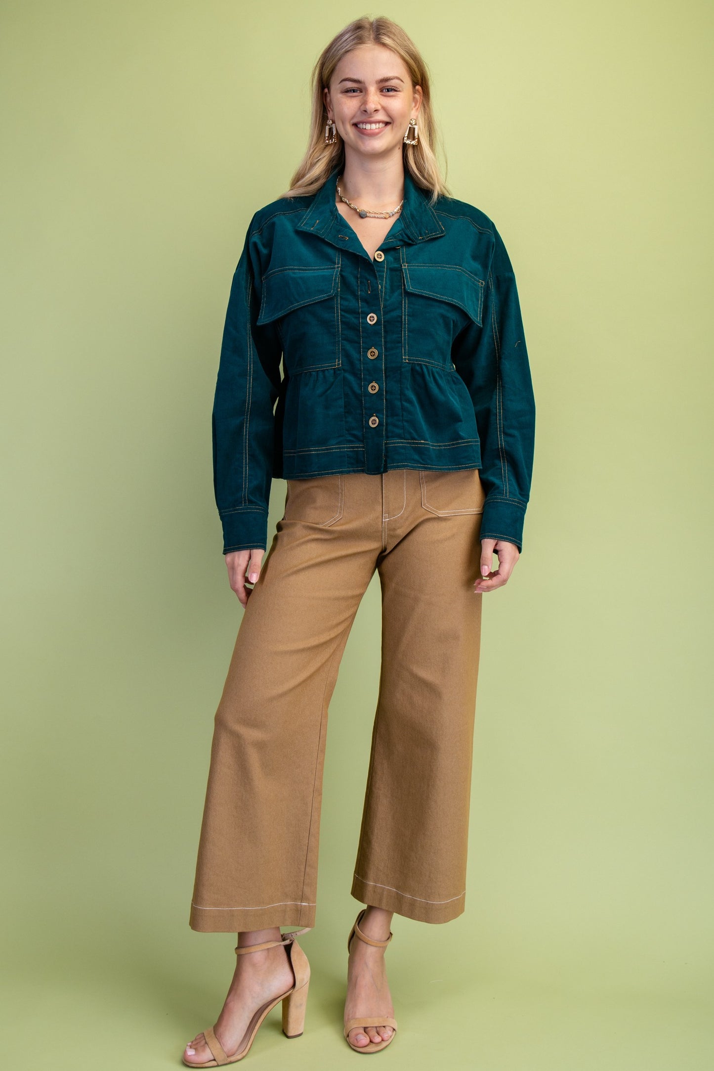 Corduroy Babydoll Jacket