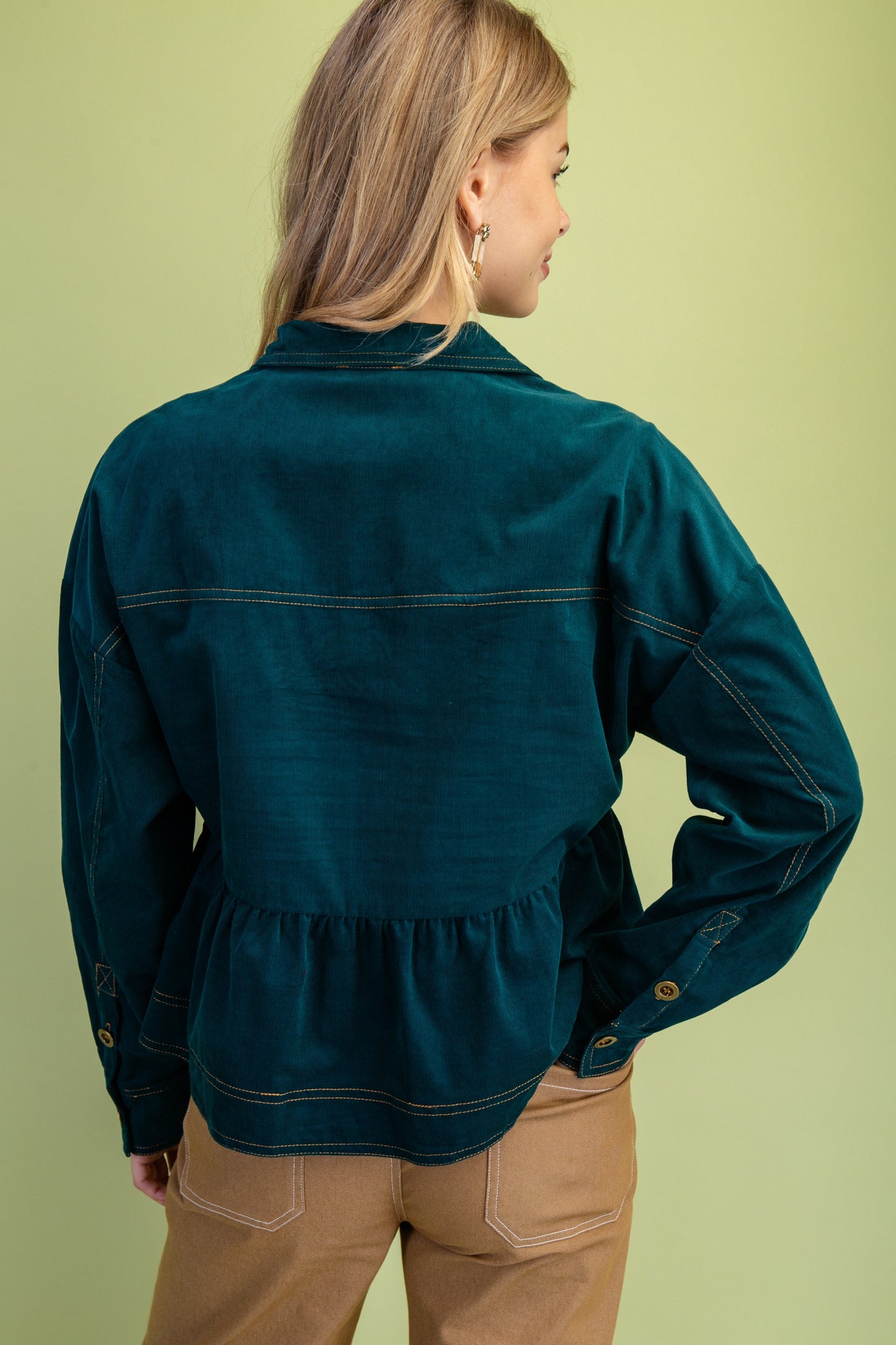 Corduroy Babydoll Jacket
