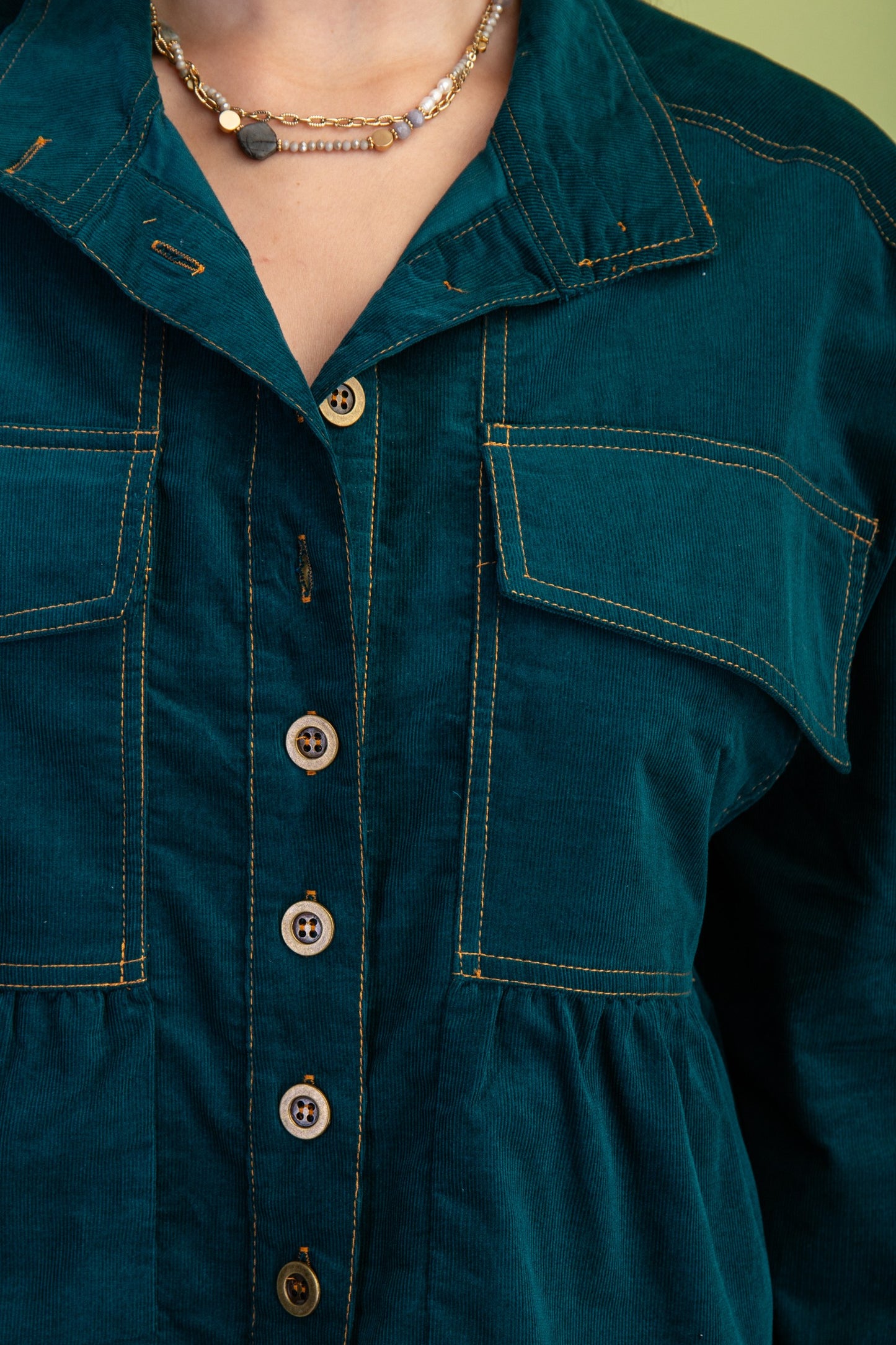 Corduroy Babydoll Jacket