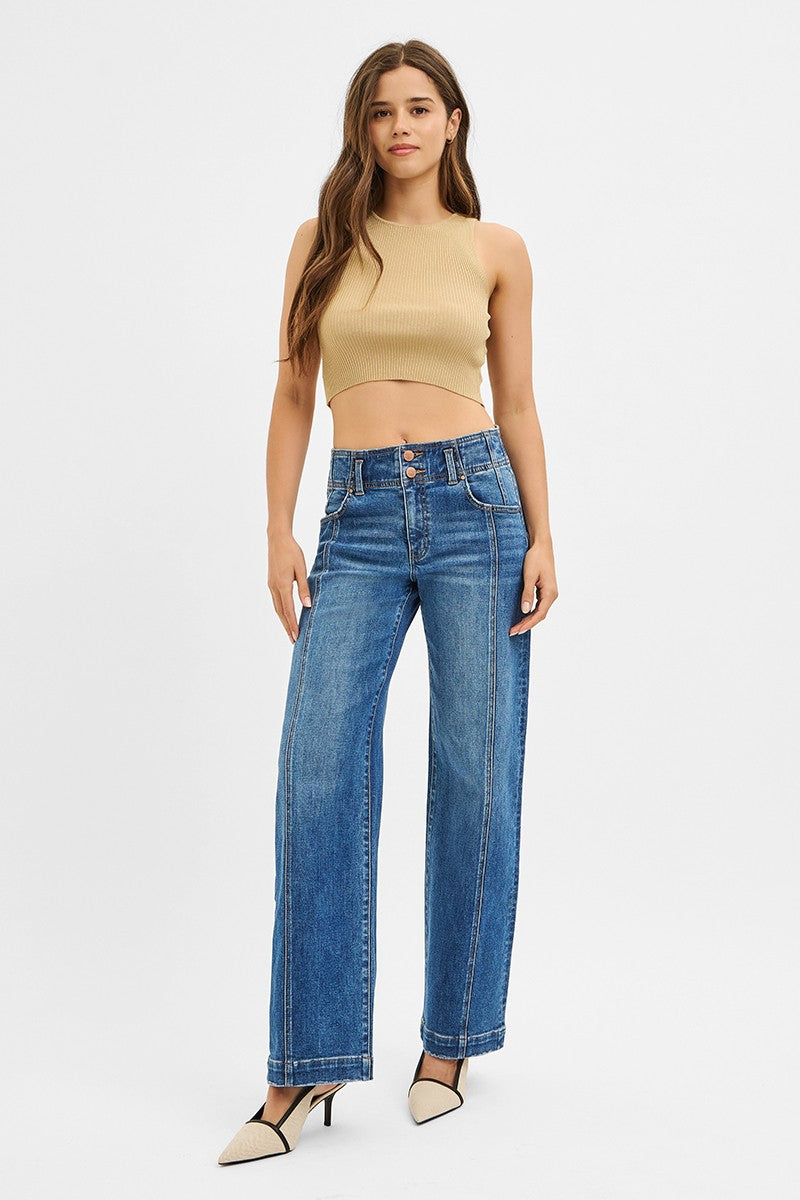 Mid Rise Baggy Jeans