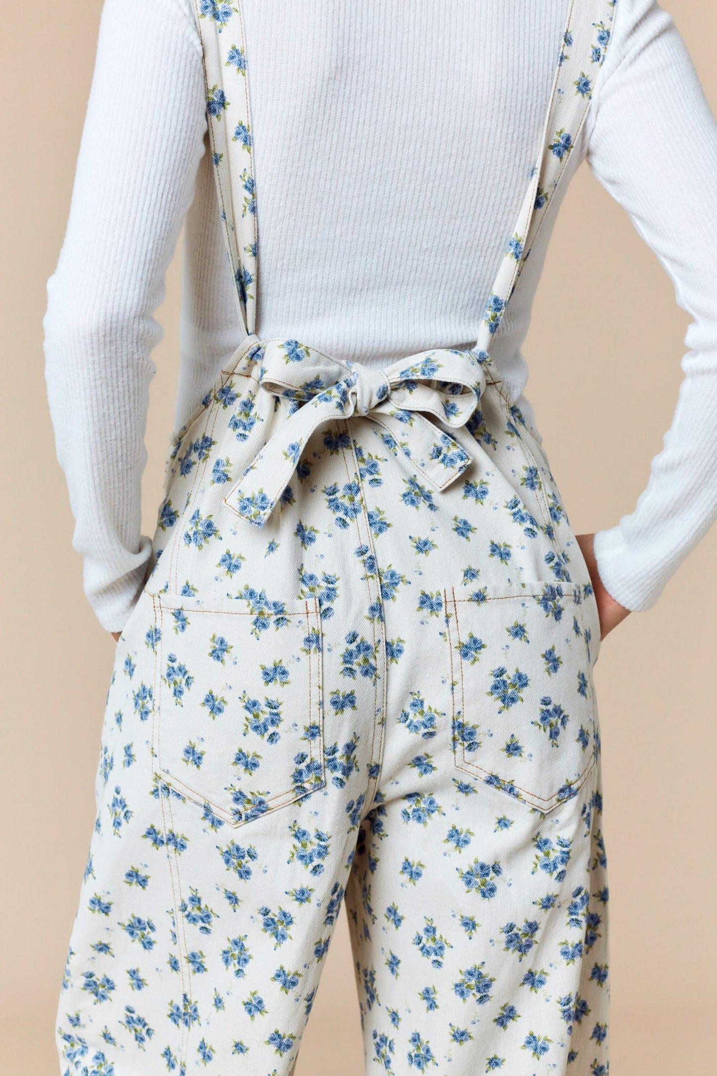 Floral Printed Barrel Jumpsuit