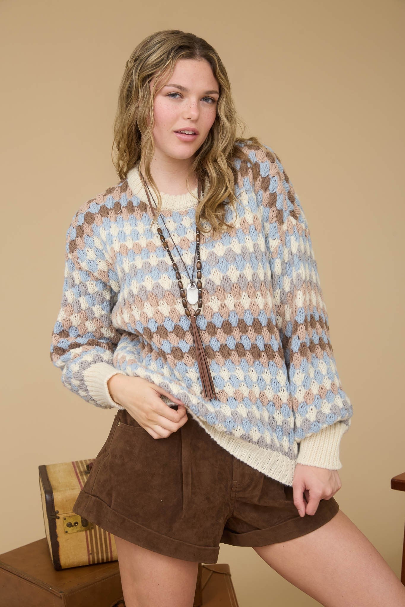 Multi Color Knit Sweater