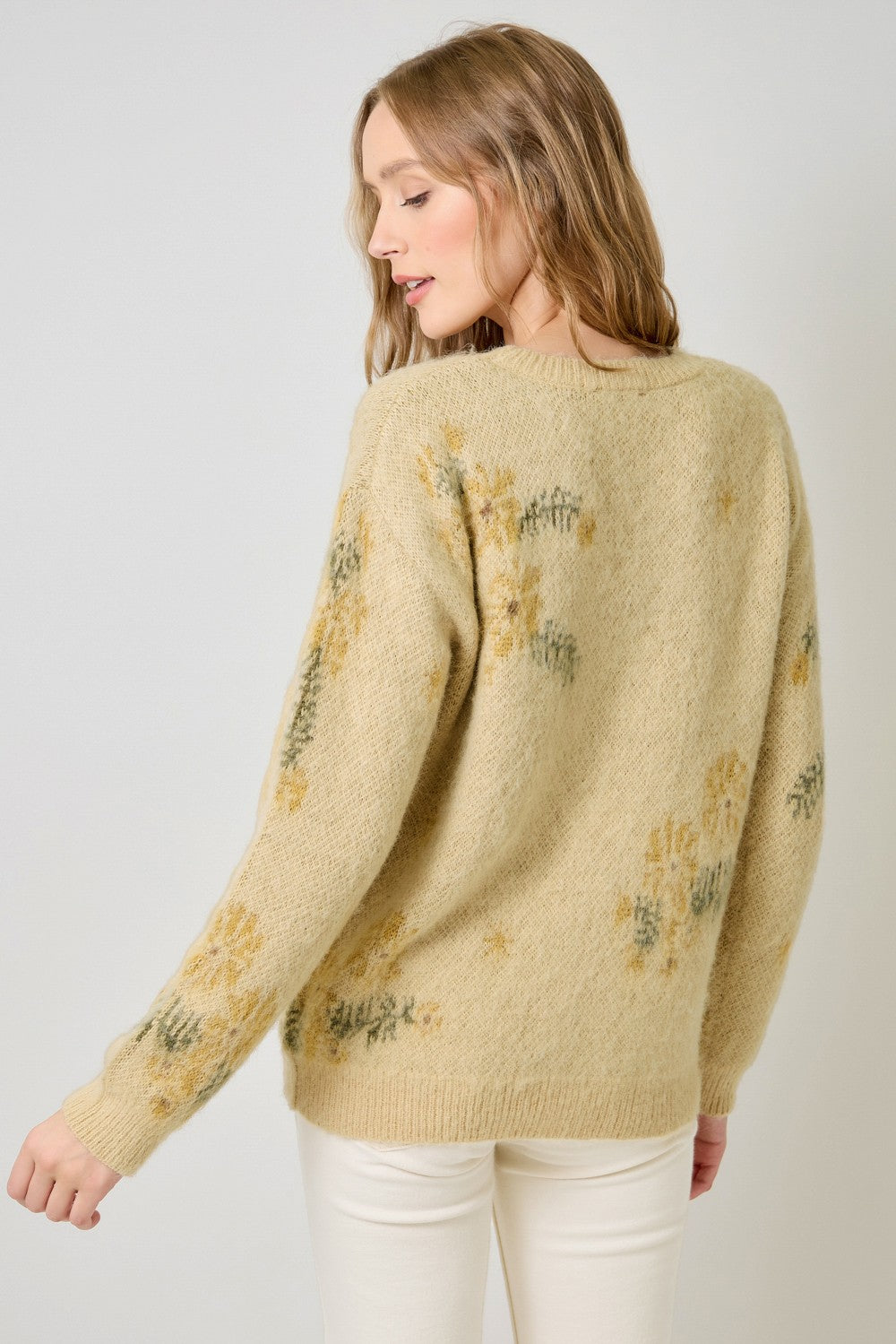 Floral Pullover Sweater