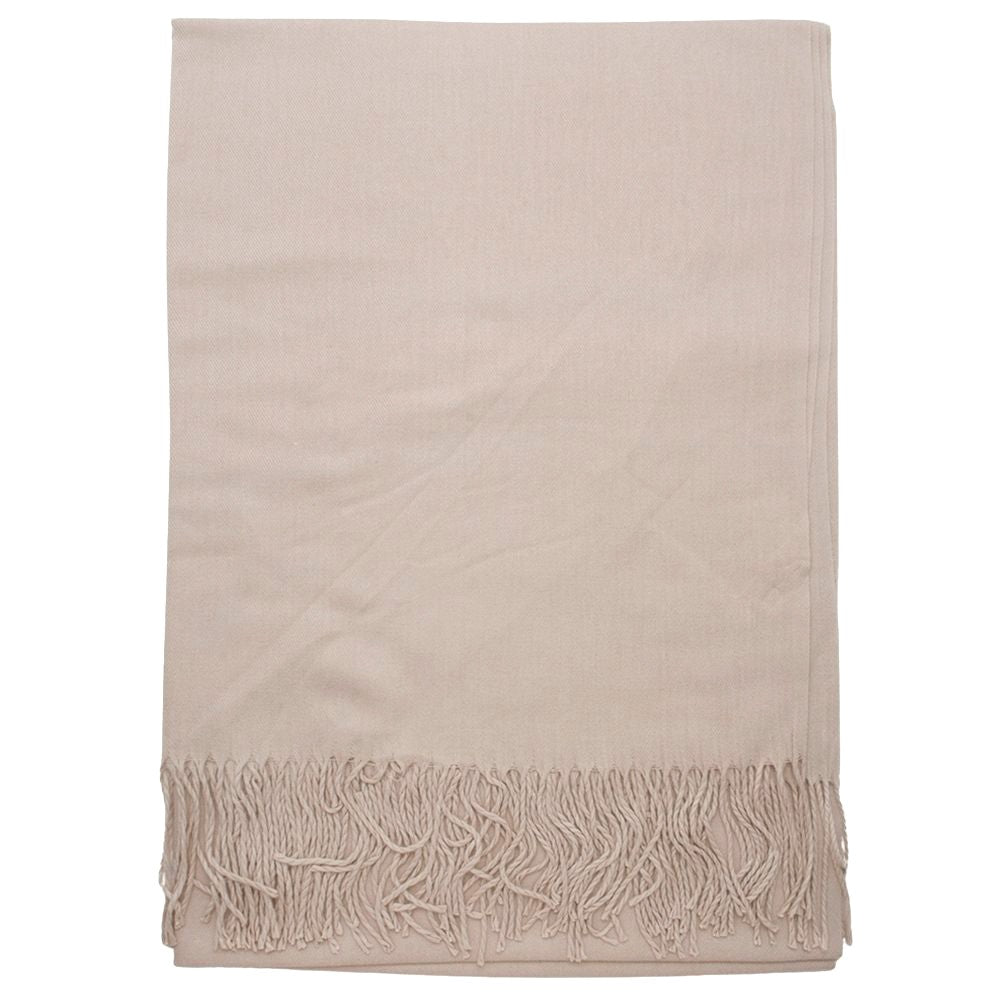 Fringe Oblong Solid Scarf