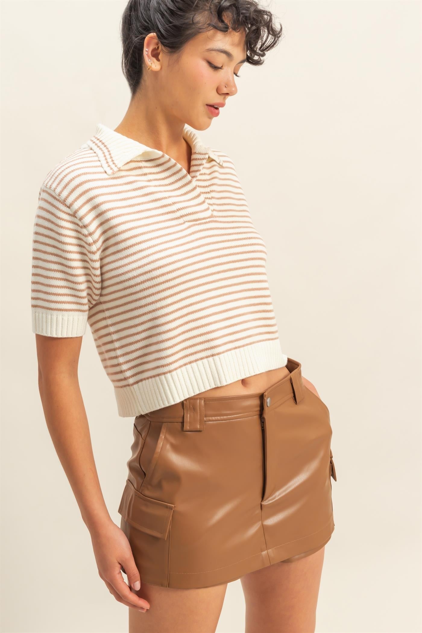Stripe Knit Top
