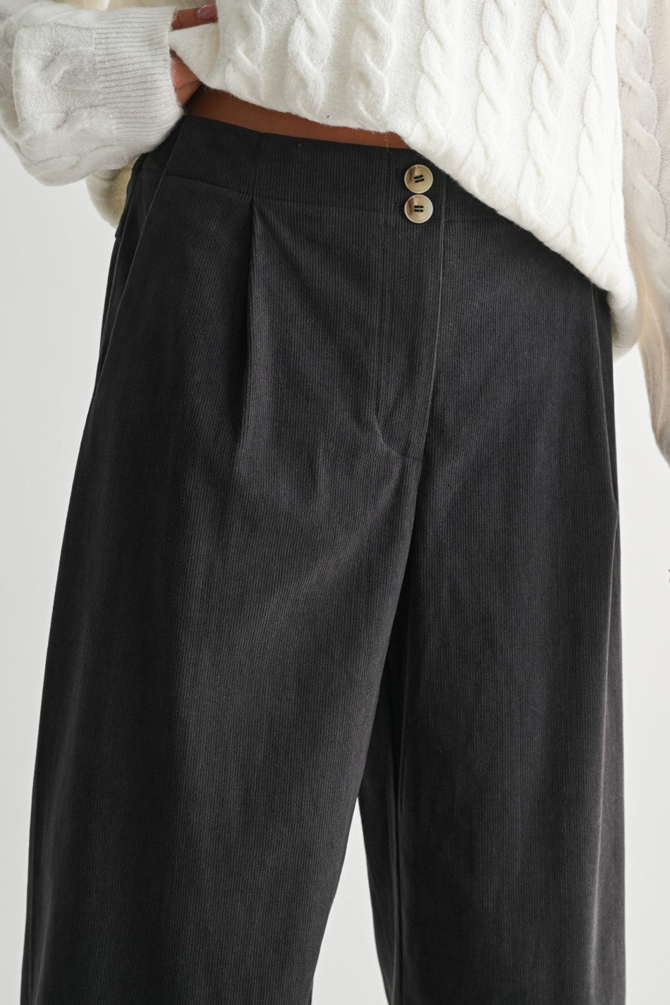 Corduroy Wide Leg Pants