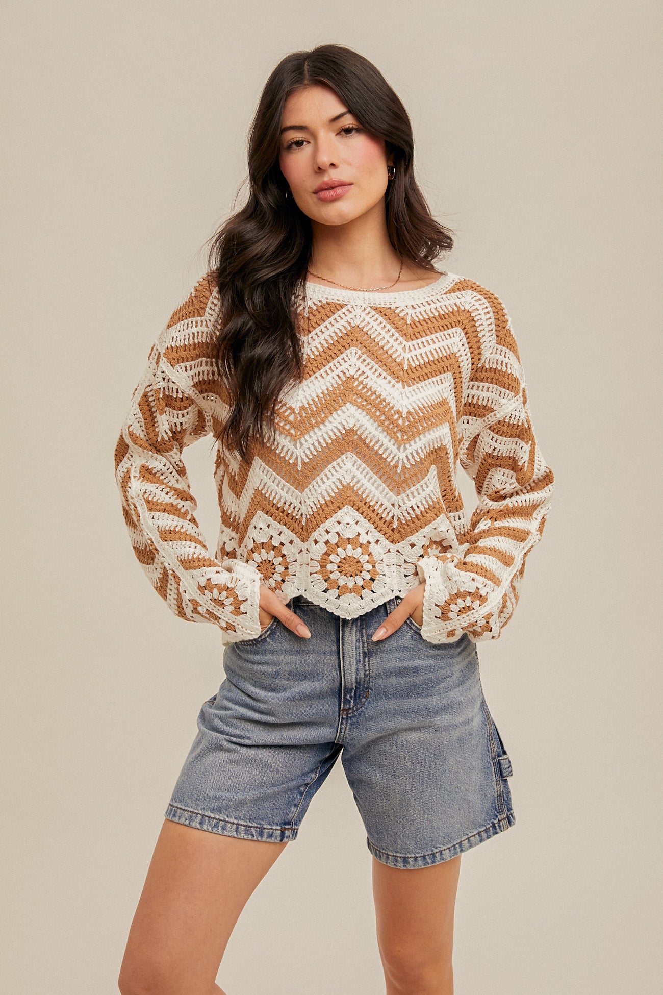Chevron Sweater Top