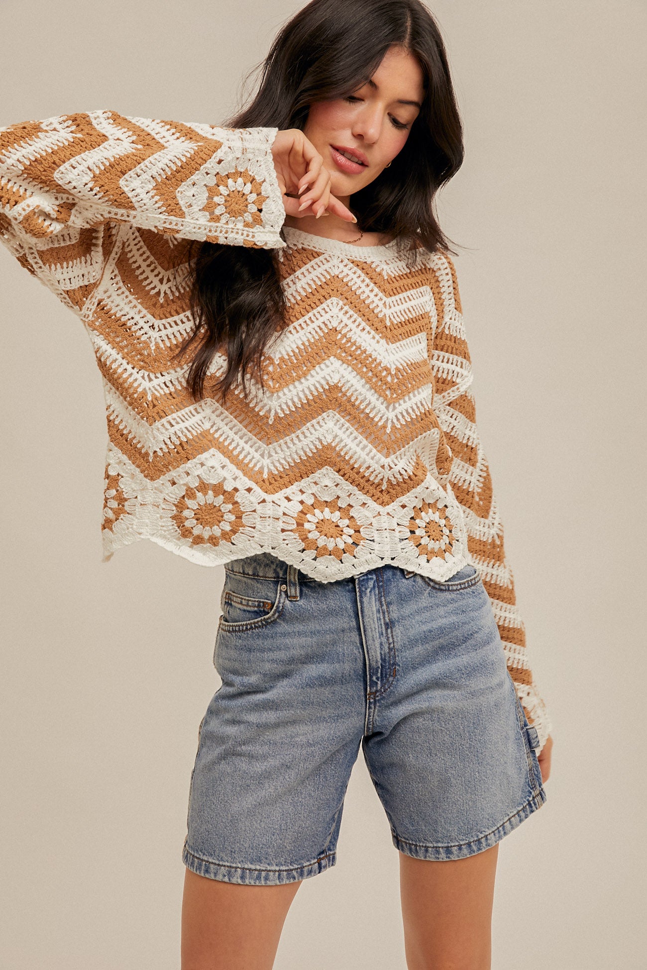 Chevron Sweater Top