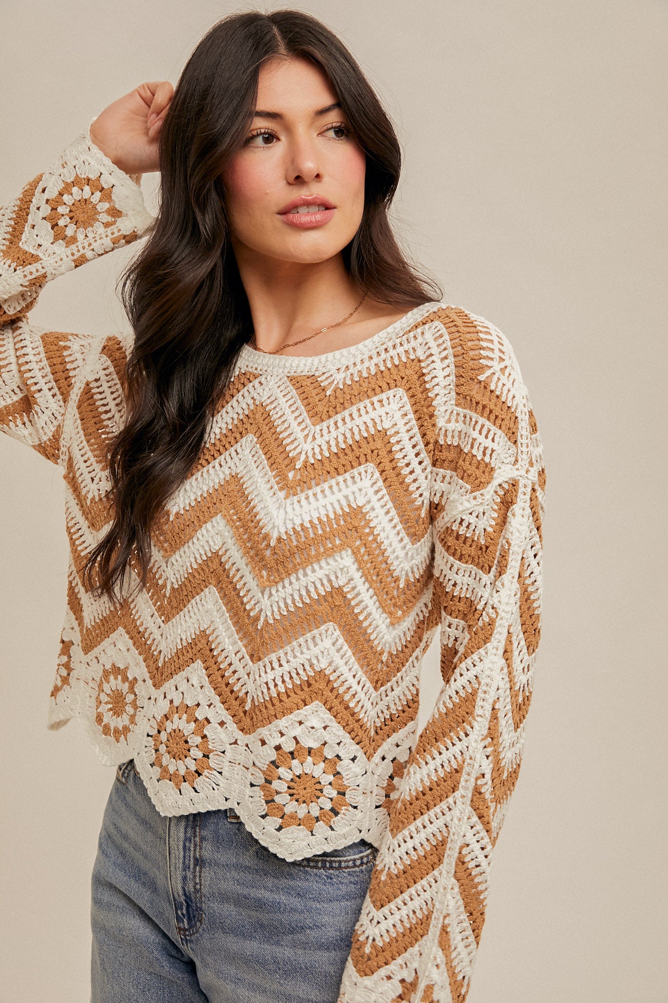 Chevron Sweater Top