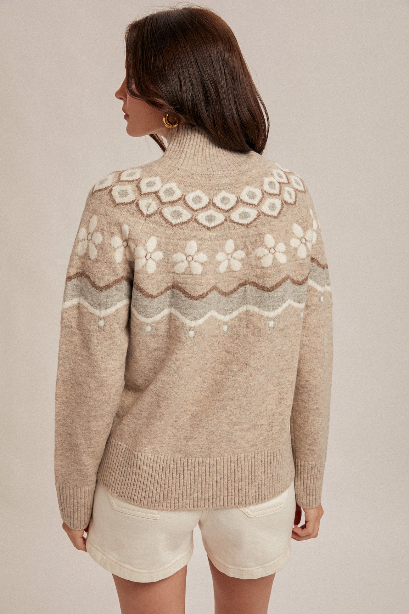 Nordic Mock Neck Sweater