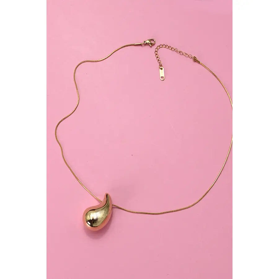 Chunky Teardrop Necklace