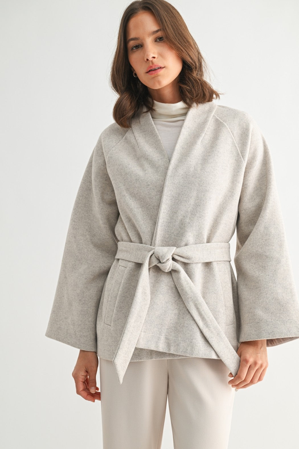 Cape Coat with Belt