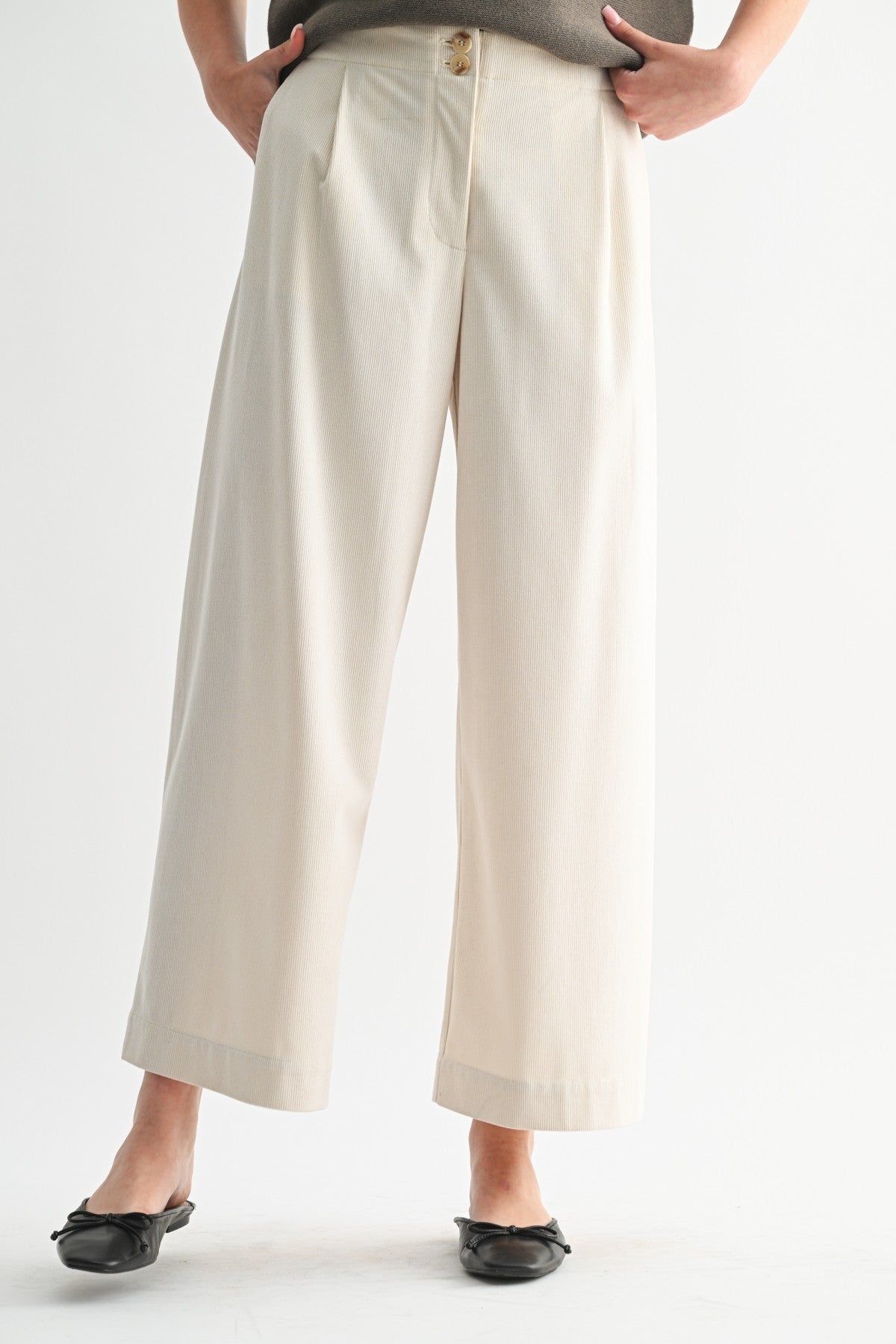 Corduroy Wide Leg Pants
