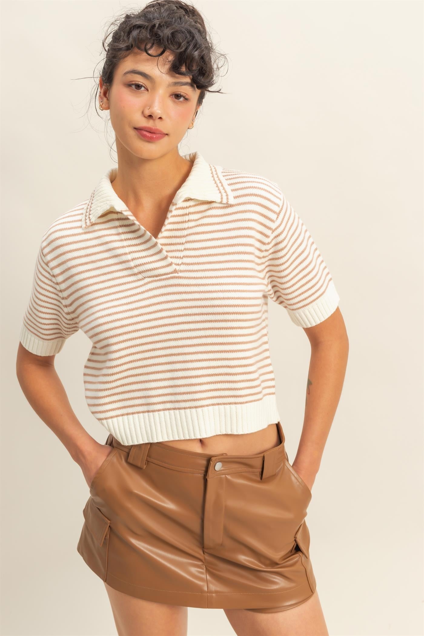 Stripe Knit Top