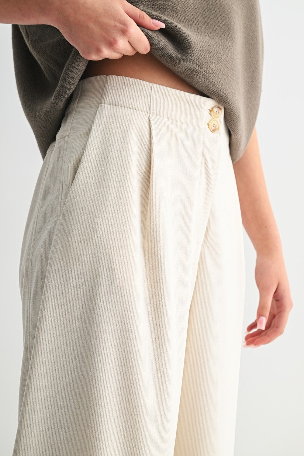 Corduroy Wide Leg Pants