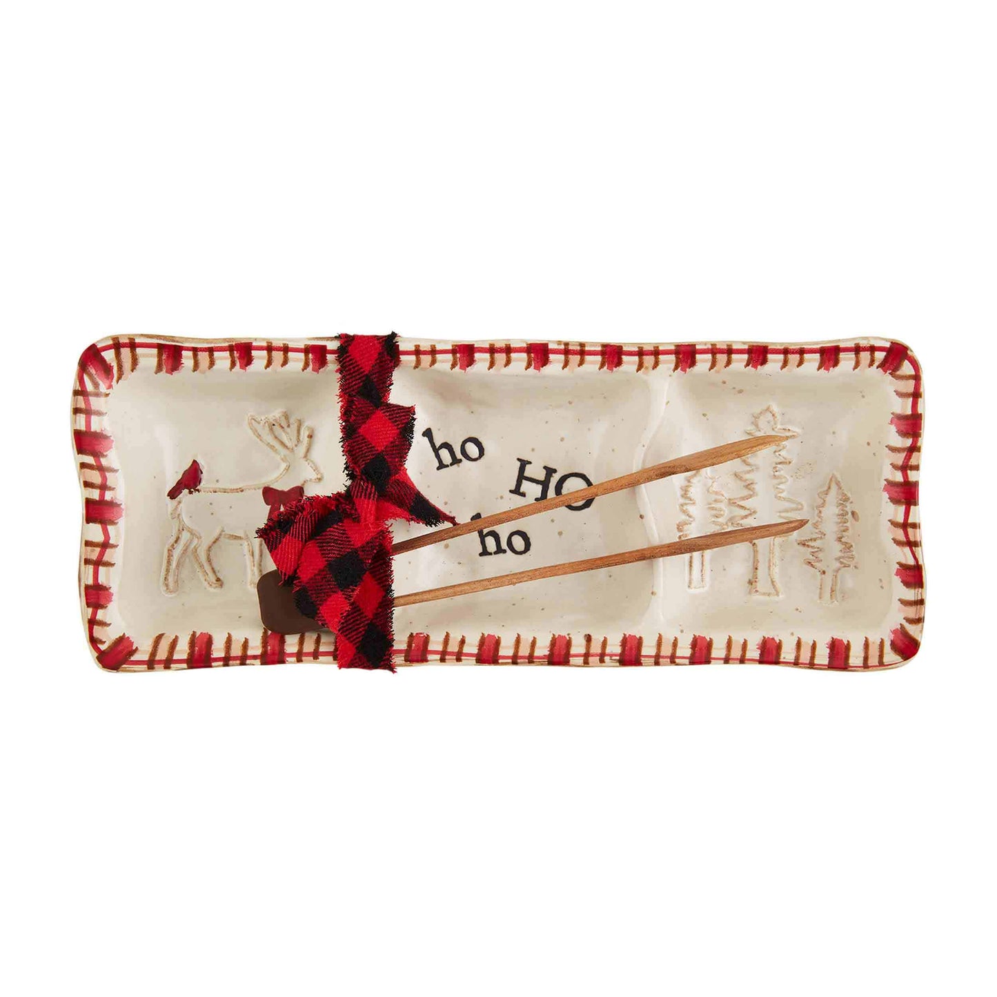 Ho Ho Ho Deer Triple Tidbit Set