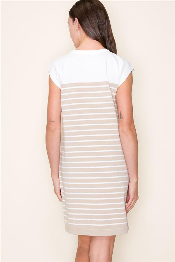 Stripe Crew Neck Tank Dress