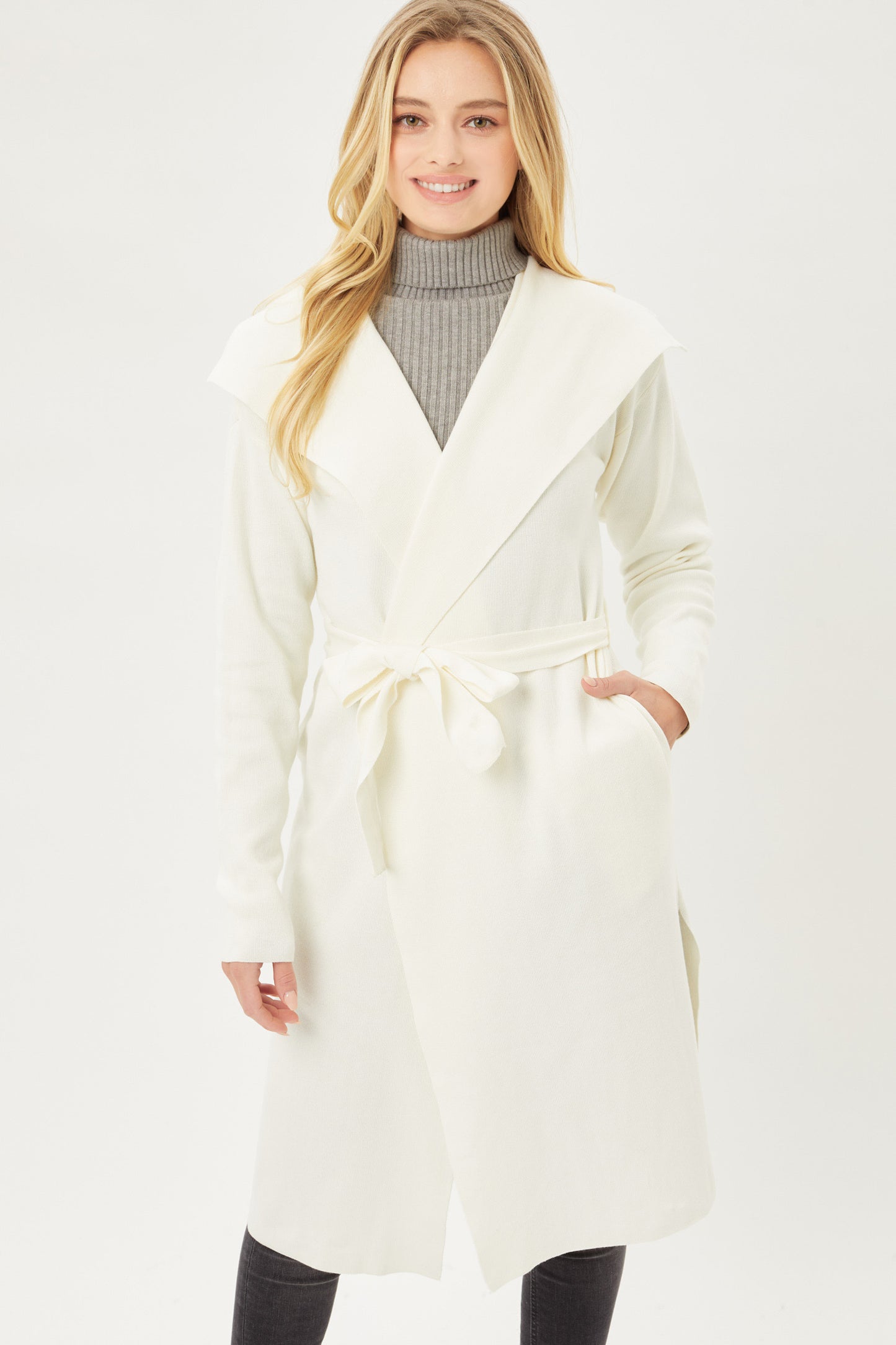 Sweater Coat in Ivory