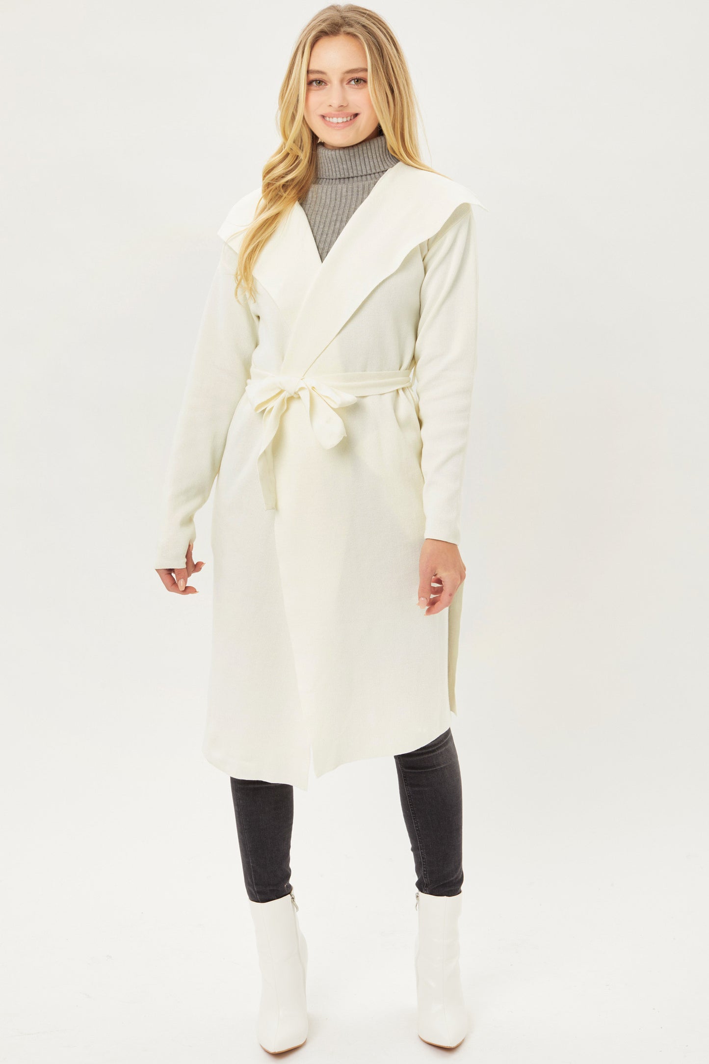 Sweater Coat in Ivory