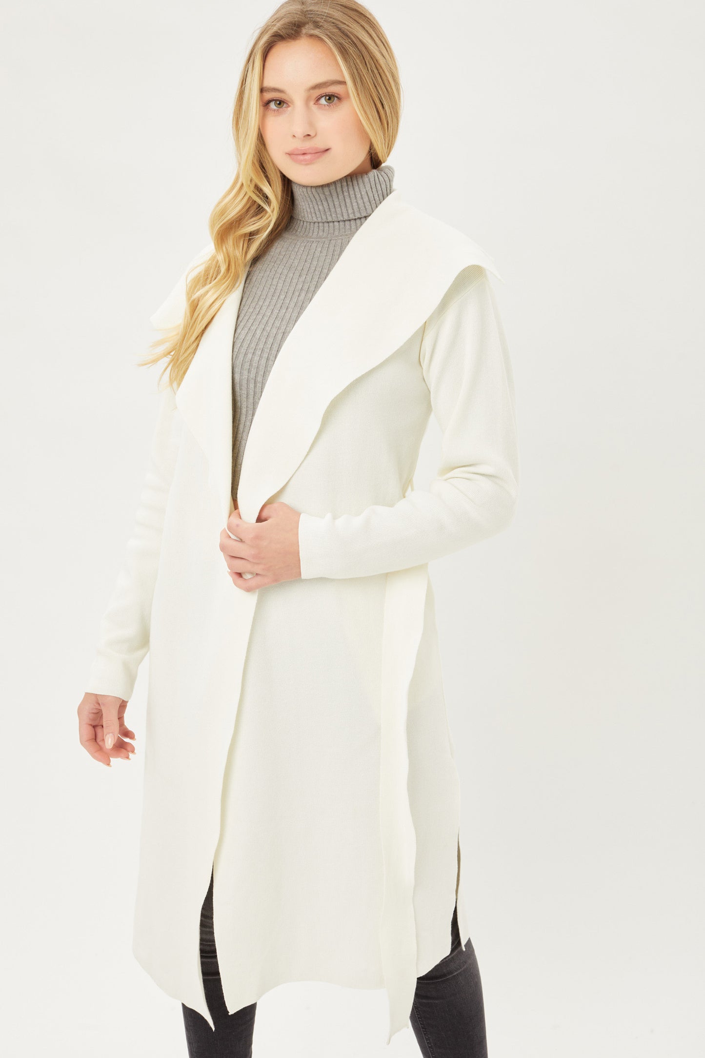 Sweater Coat in Ivory