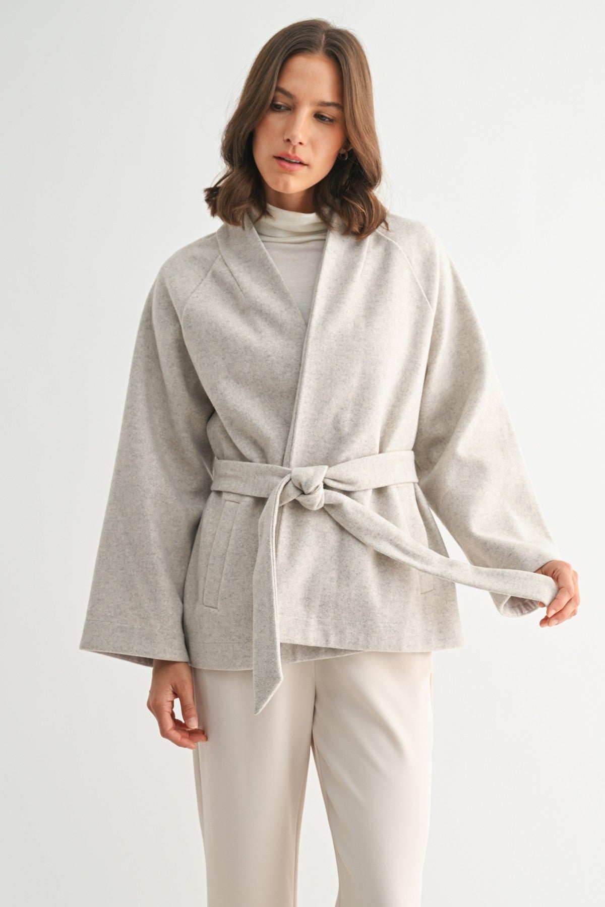 Cape Coat with Belt