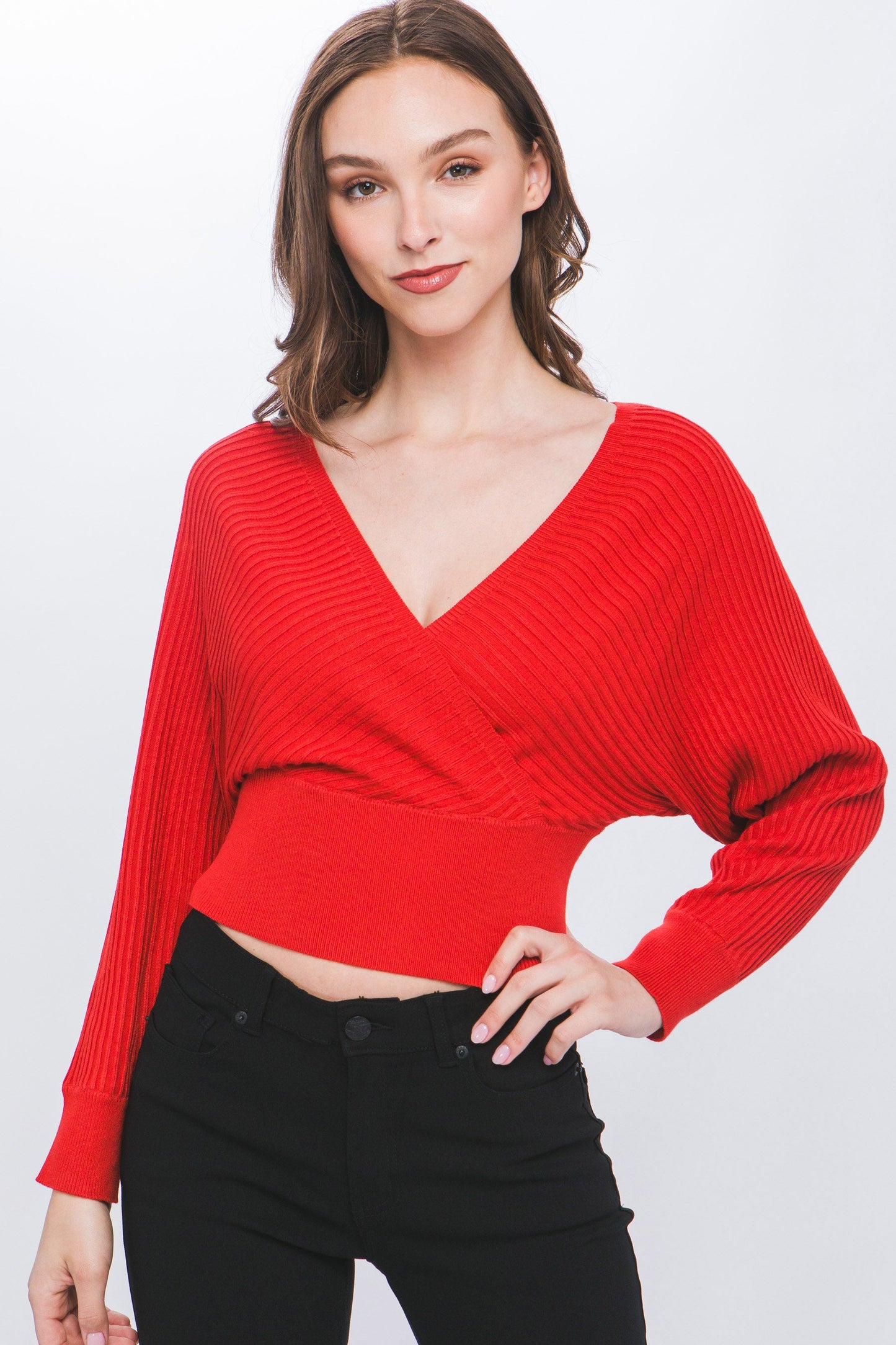 The Alauna Sweater in Red